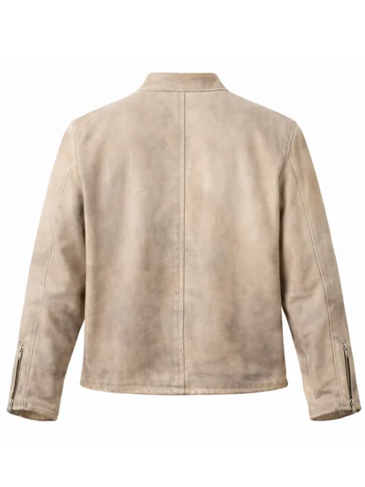 The Wrecking Crew Jason Momoa Beige Jacket Back