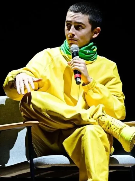 Timothee Chalamet Marty Supreme Brazil Yellow Jacket