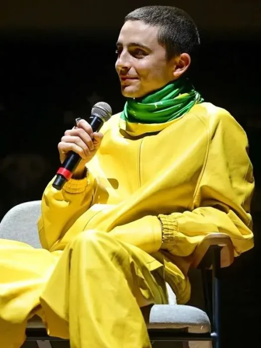Timothee Chalamet Marty Supreme Yellow Brazil Jacket