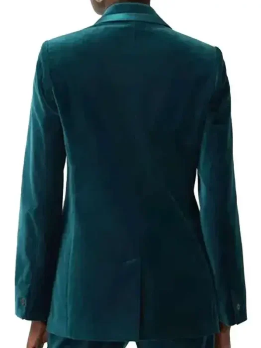Traitors Claudia Winkleman Blue Blazer Back