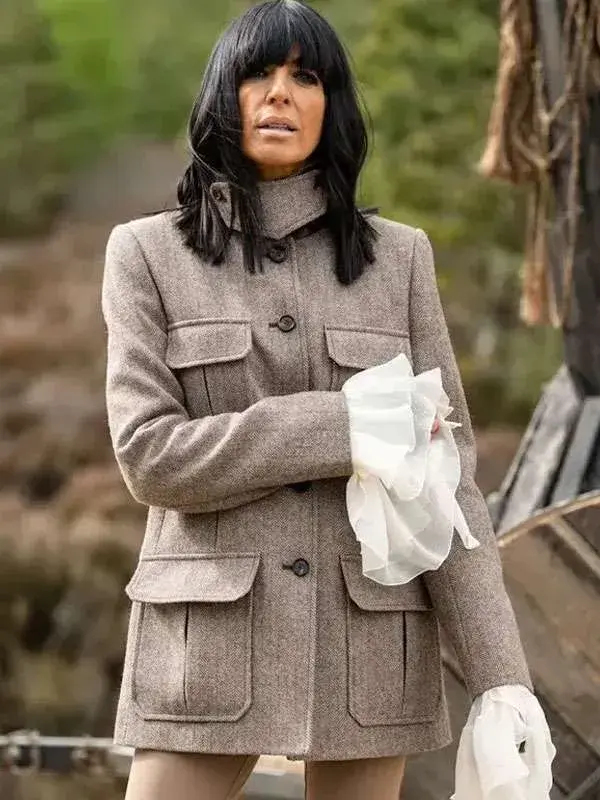 Traitors Claudia Winkleman Grey Wool Jacket