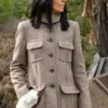 Traitors Claudia Winkleman Wool Grey Jacket