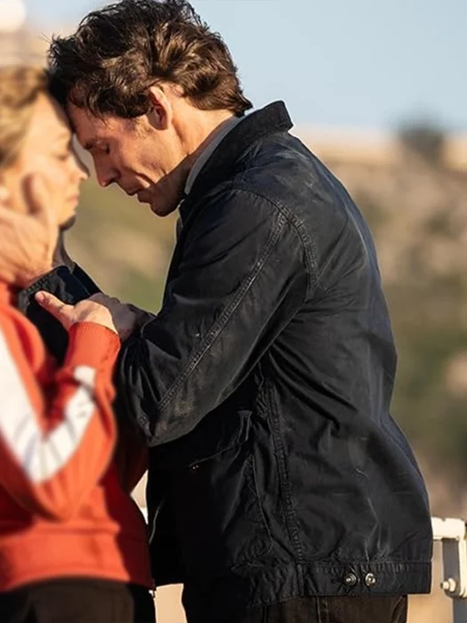 Vanished Sam Claflin Black Jacket Back