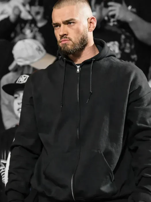 WWE Monday Night RAW Austin Theory Black Hoodie