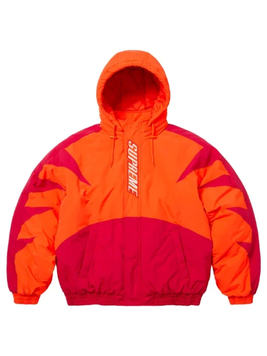 Wildcat Sideline Puffer Orange and Red Jacket