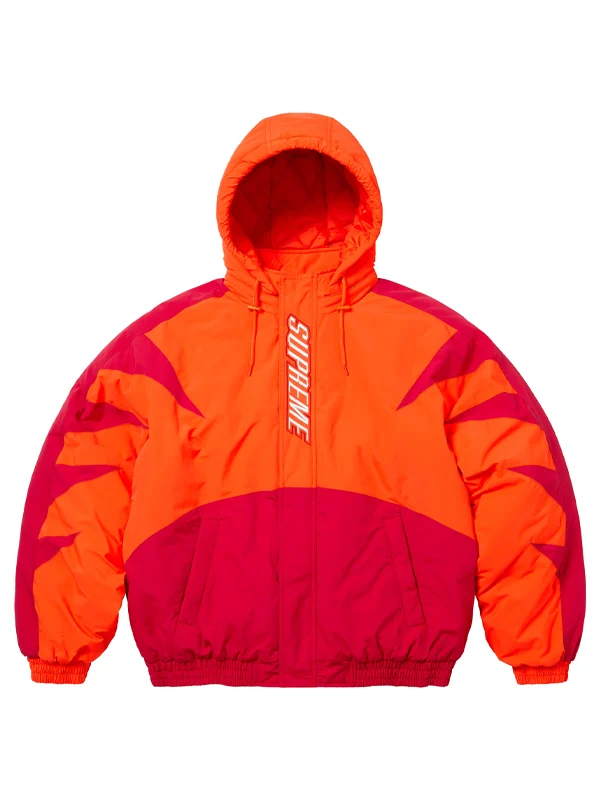 Wildcat Sideline Puffer Orange and Red Jacket