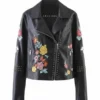 Womens Black Biker Jacket