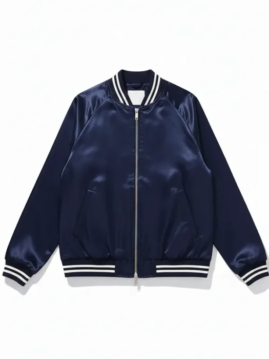Womens Bomber Blue Jacket