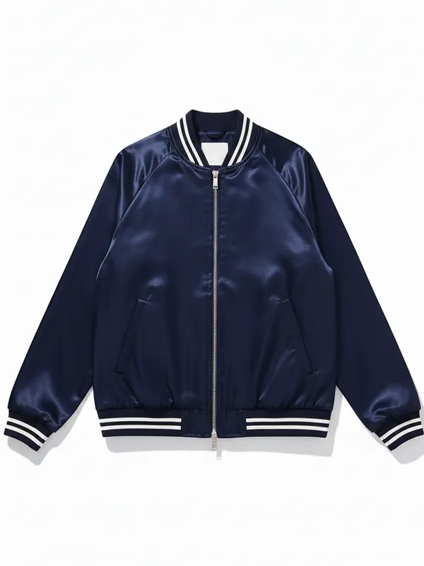 Womens Bomber Blue Jacket