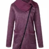 Womens Purple Asymmetric Jacket
