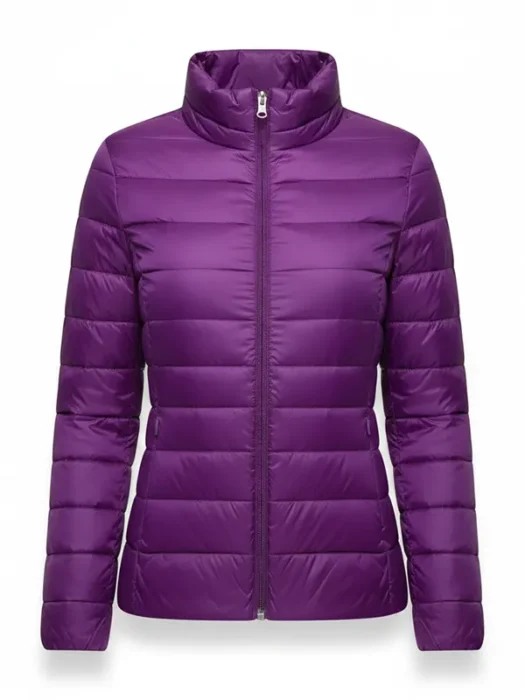 Womens Purple Puffer Jacket