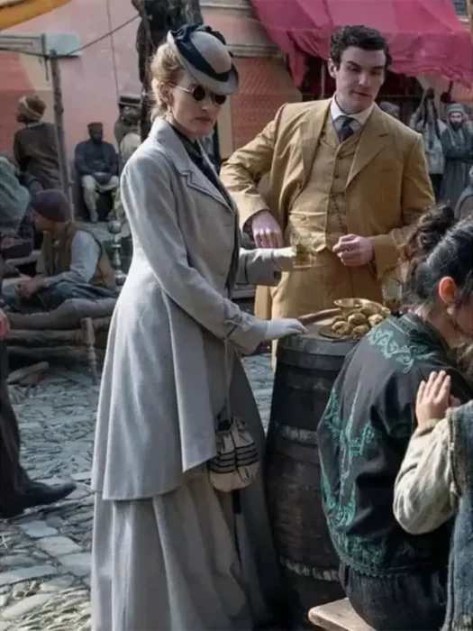 Young Sherlock 2026 Natascha McElhone Coat