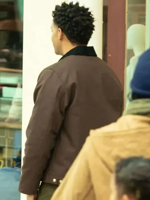 Zack Fox Abbott Elementary Brown Jacket Back