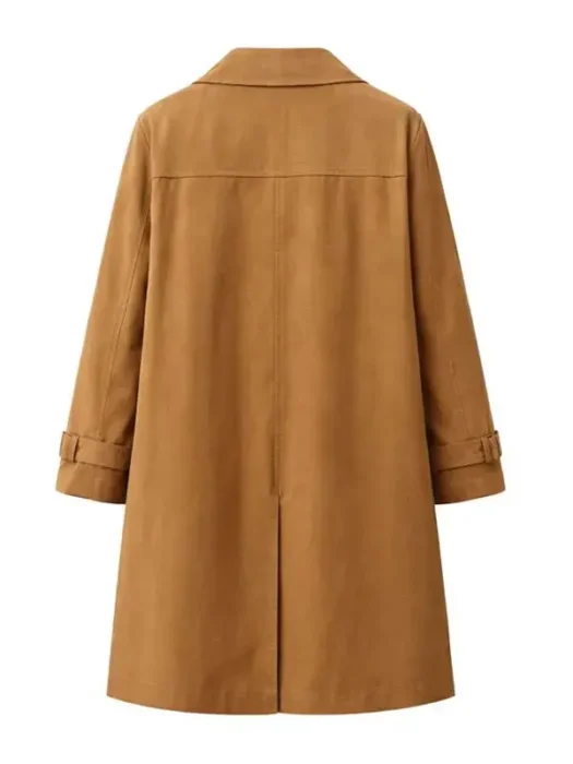 Zara Dunne Steal 2026 Brown Coat Back