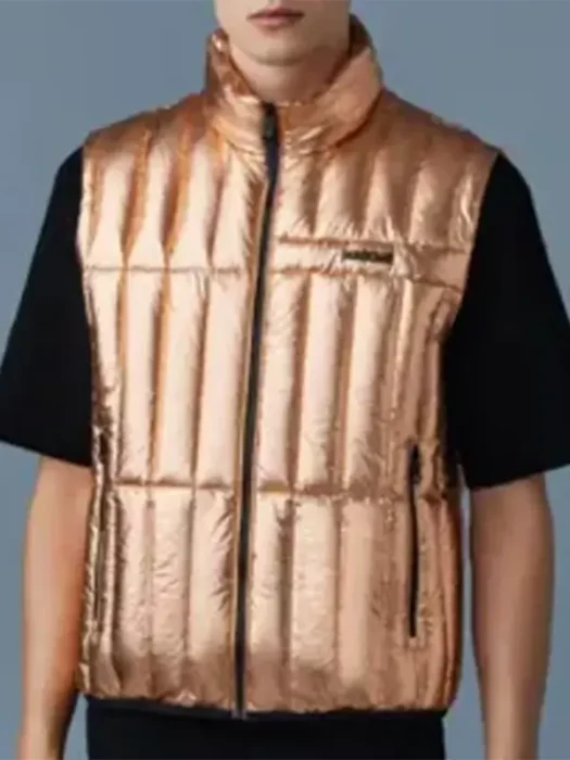 56 Days Kevin Sullivan Gold Puffer Vest