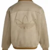 Adidas 2026 CNY Beige Suede Leather Jacket Back