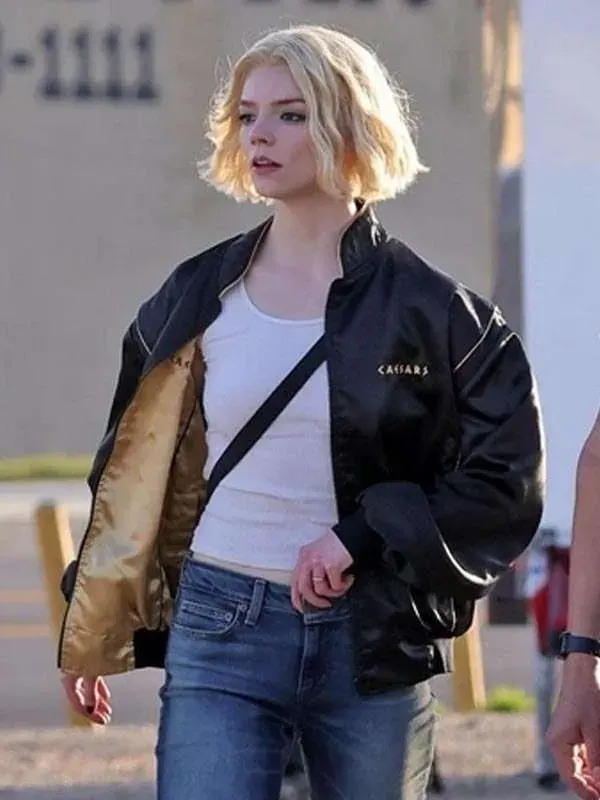 Anya Taylor-Joy Lucky Bomber Black Jacket