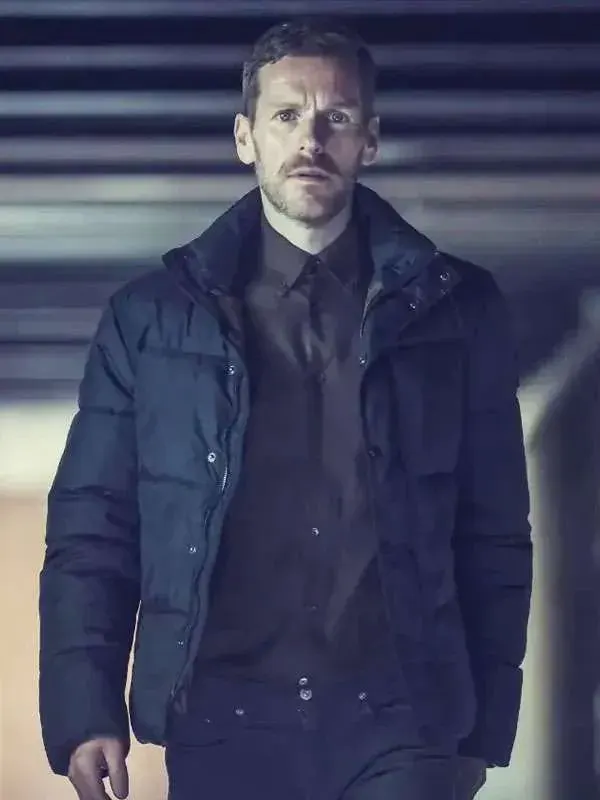 Betrayal S01 Shaun Evans Puffer Black Jacket