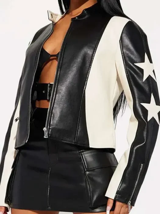 Beyond the Gates Chelsea Hamilton Star Leather Jacket