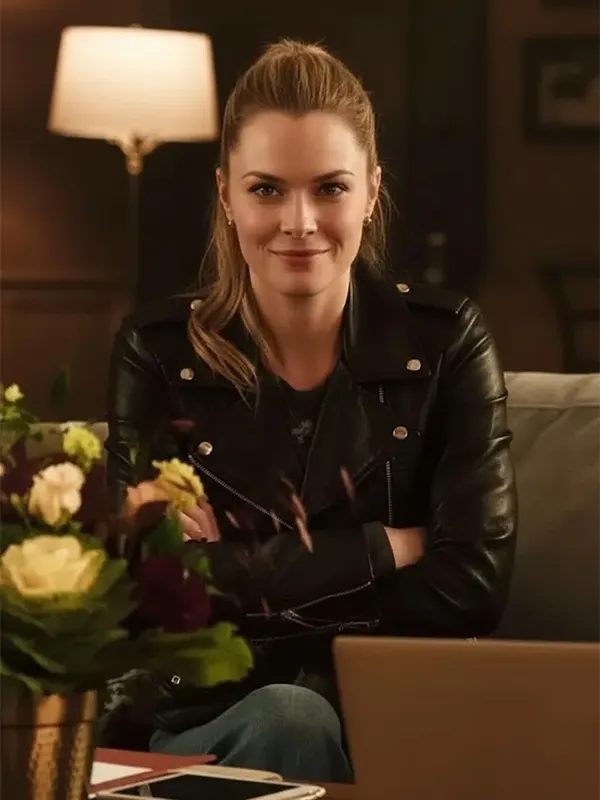 Boston Blue Maggie Lawson Black Leather Jacket