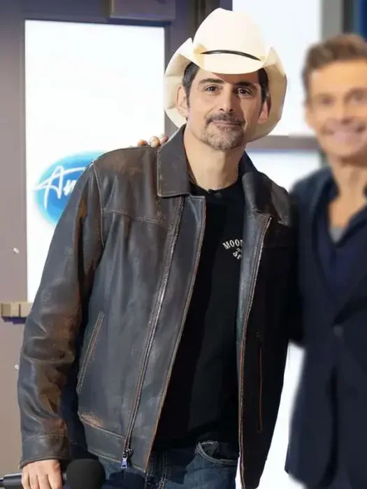 Brad Paisley American Idol S24 Leather Jacket