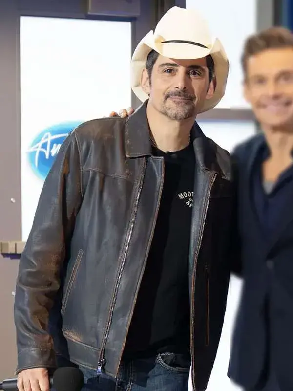 Brad Paisley American Idol S24 Leather Jacket
