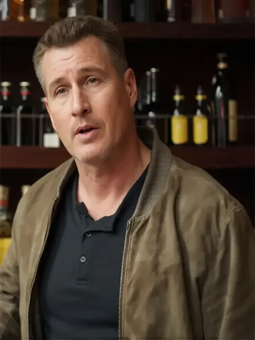 Bring the Law Brendan Fehr Suede Jacket Brown