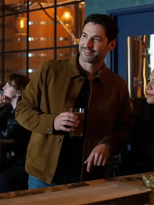 CIA 2026 Tom Ellis Brown Suede Jacket