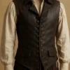 Captain Jack Sparrow Brown Leather Vest