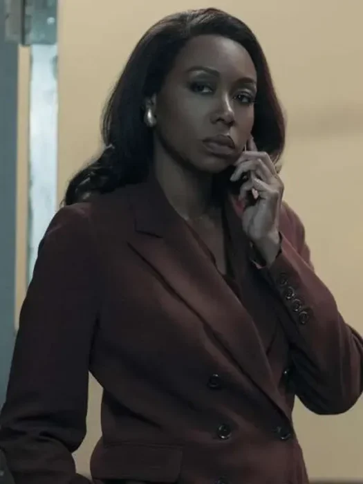 Catherine Weaver The Night Agent Maroon Blazer