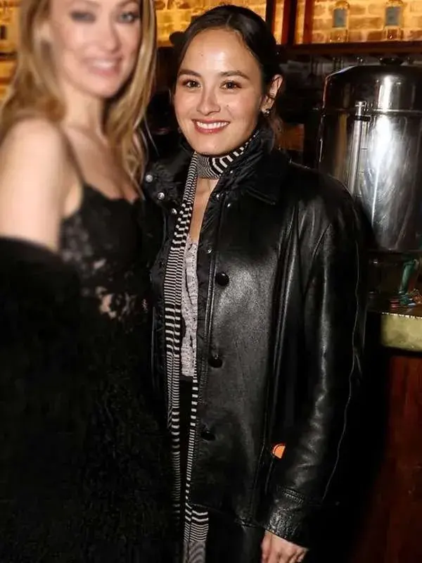 Chase Sui 2026 Black Leather Jacket