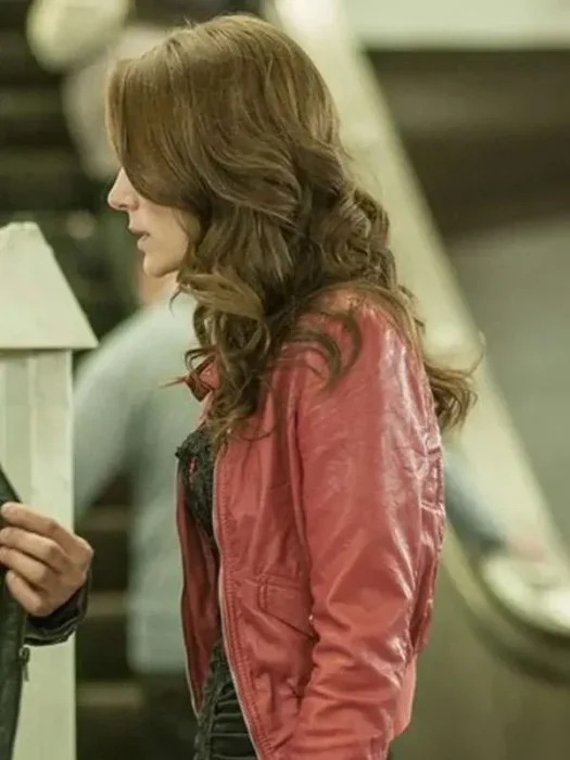 Chicago PD Heidi Johanningmeier Red Leather Jacket