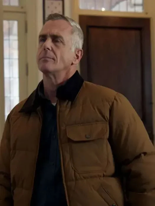 Christopher Herrmann Chicago Fire Brown Puffer Jacket