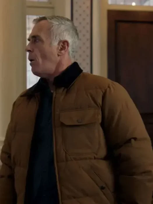 Christopher Herrmann Chicago Fire S14 Brown Puffer Jacket