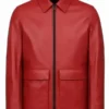 Classic Red Leather Jacket