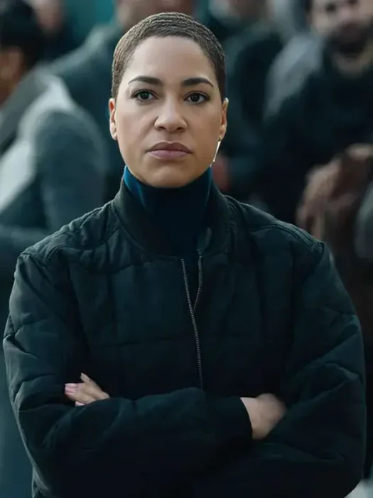 Criminal Record S02 Cush Jumbo Black Bomber Jacket
