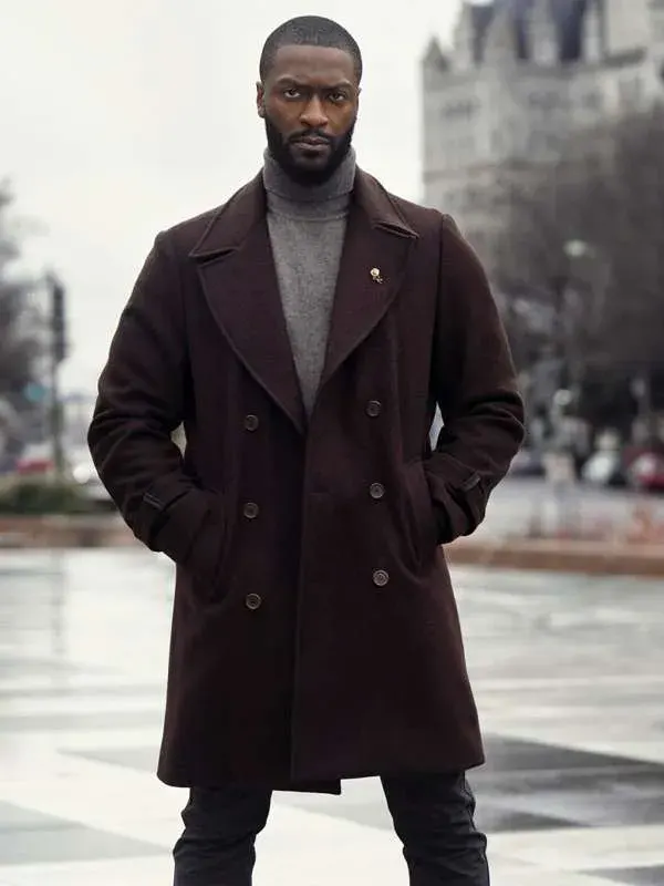 Cross Alex Cross Brown Wool Coat