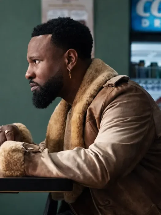 Cross Bobby Shearling Brown Coat