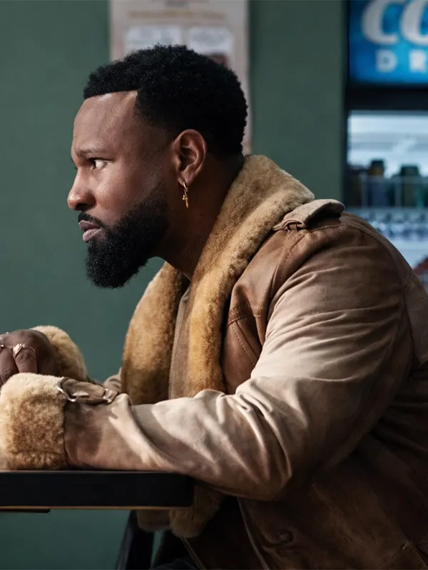 Cross Bobby Shearling Brown Coat