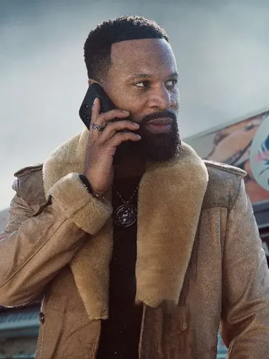 Cross Bobby Trey Brown Shearling Coat