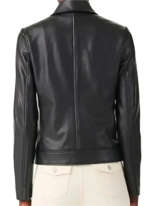 Cross S02 Kayla Craig Black Leather Jacket Back