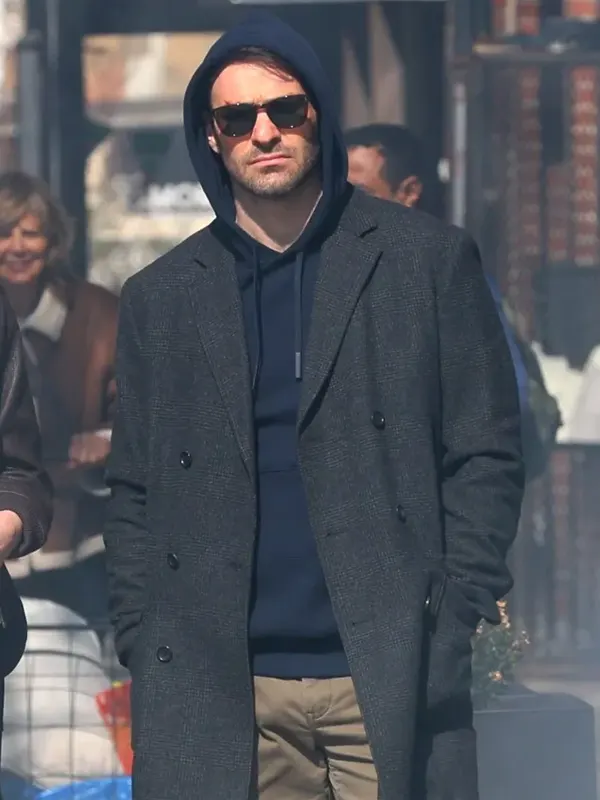 Daredevil Born Again Charlie Cox Grey Long Coat