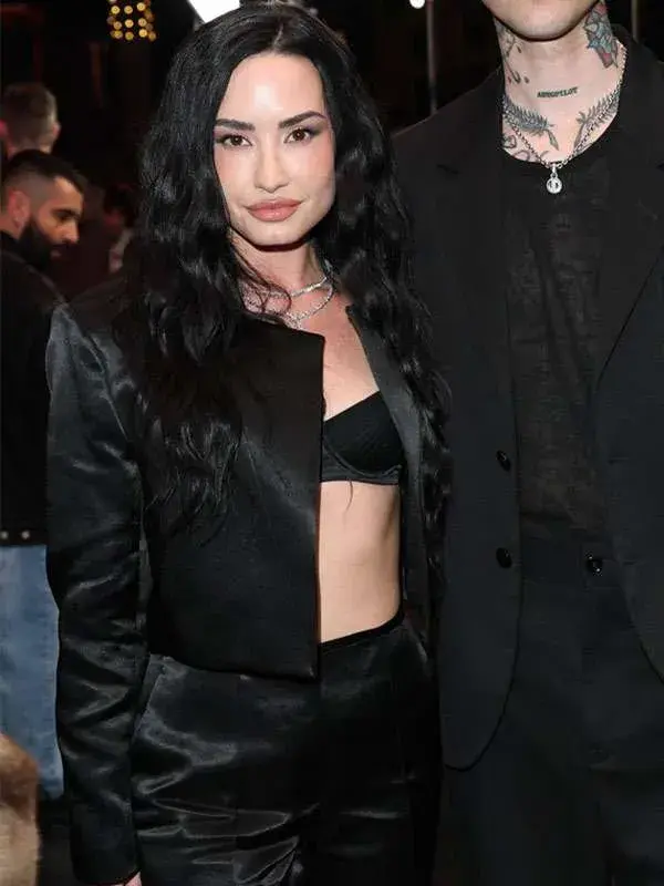 Demi Lovato The Moment Premiere Cropped Jacket