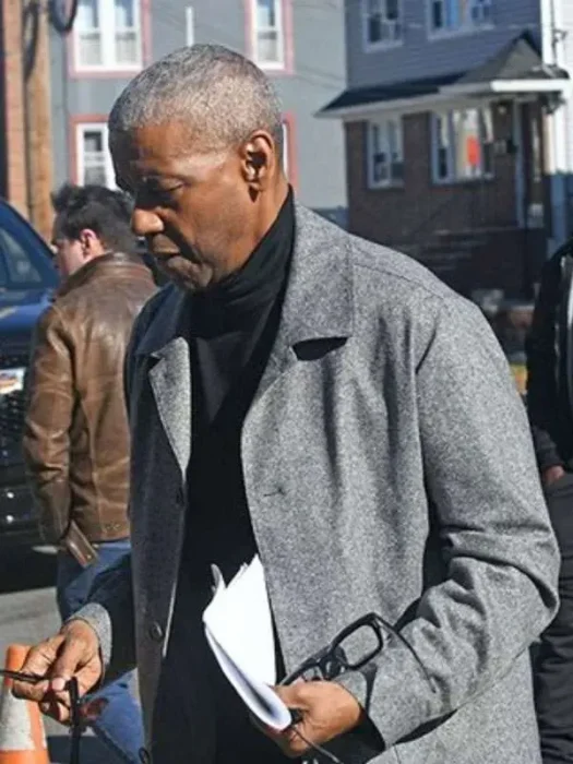 Denzel Washington Here Comes the Flood Grey Wool Jacket