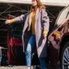 Disclosure Day 2026 Emily Blunt Gray Coat