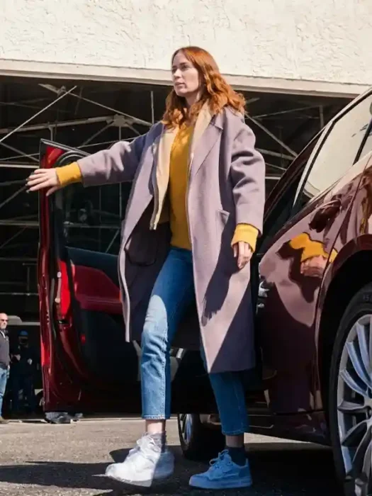 Disclosure Day 2026 Emily Blunt Gray Coat