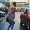 Disclosure Day Emily Blunt Grey Coat Back
