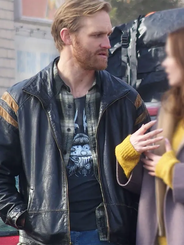 Disclosure Day Wyatt Russell Leather Jacket