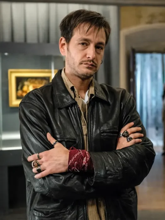 Drops of God S02 Luca Terracciano Black Leather Jacket