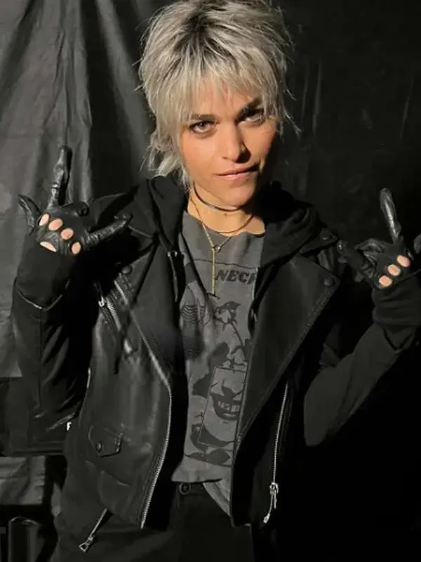 Ellen The Night Agent S01 Black Leather Jacket